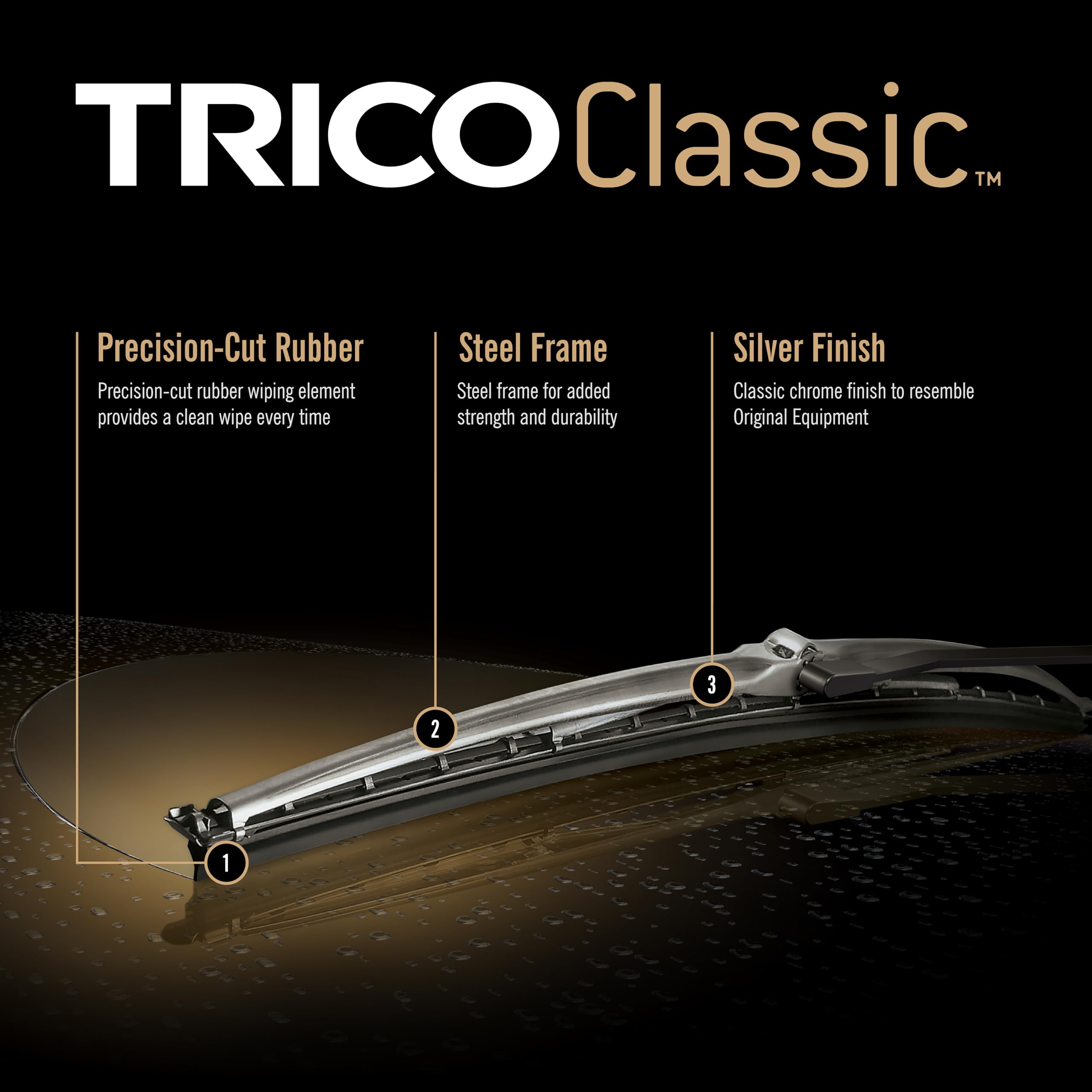 Amazon | Trico 33-183 クラシックワイパーブレード 18インチ 1個